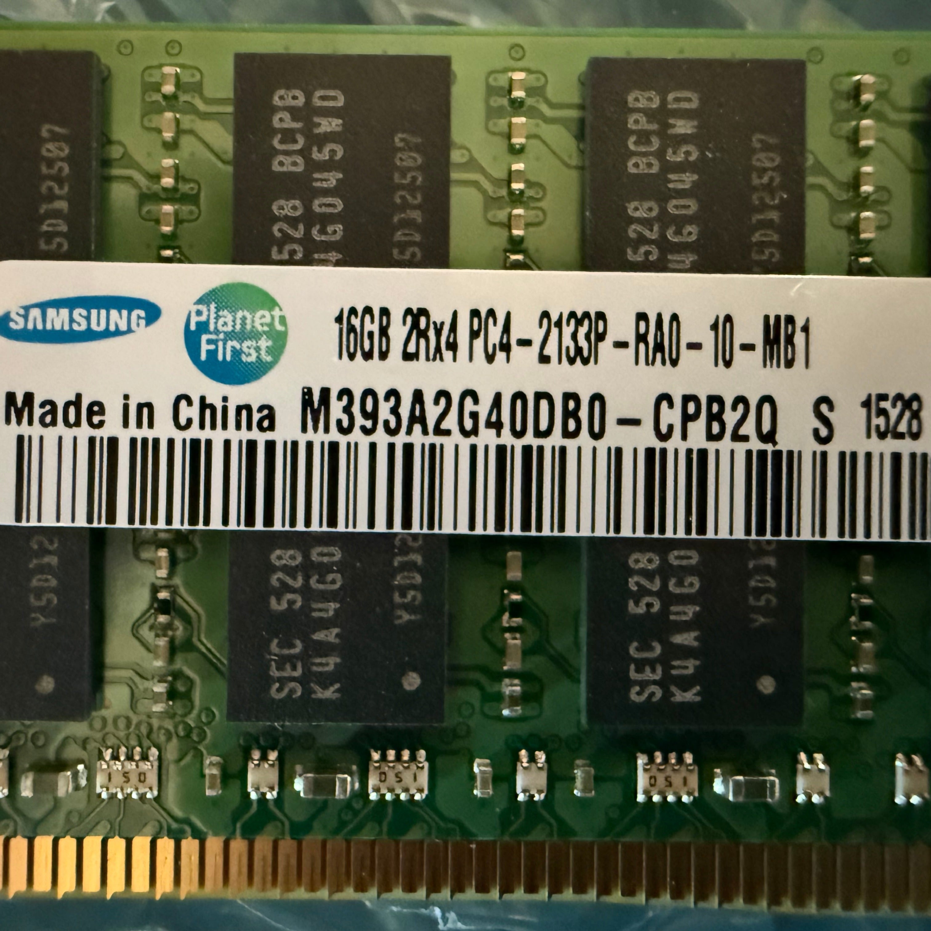 Samsung 16GB DDR4 2Rx4 PC4-2133P RDIMM ECC