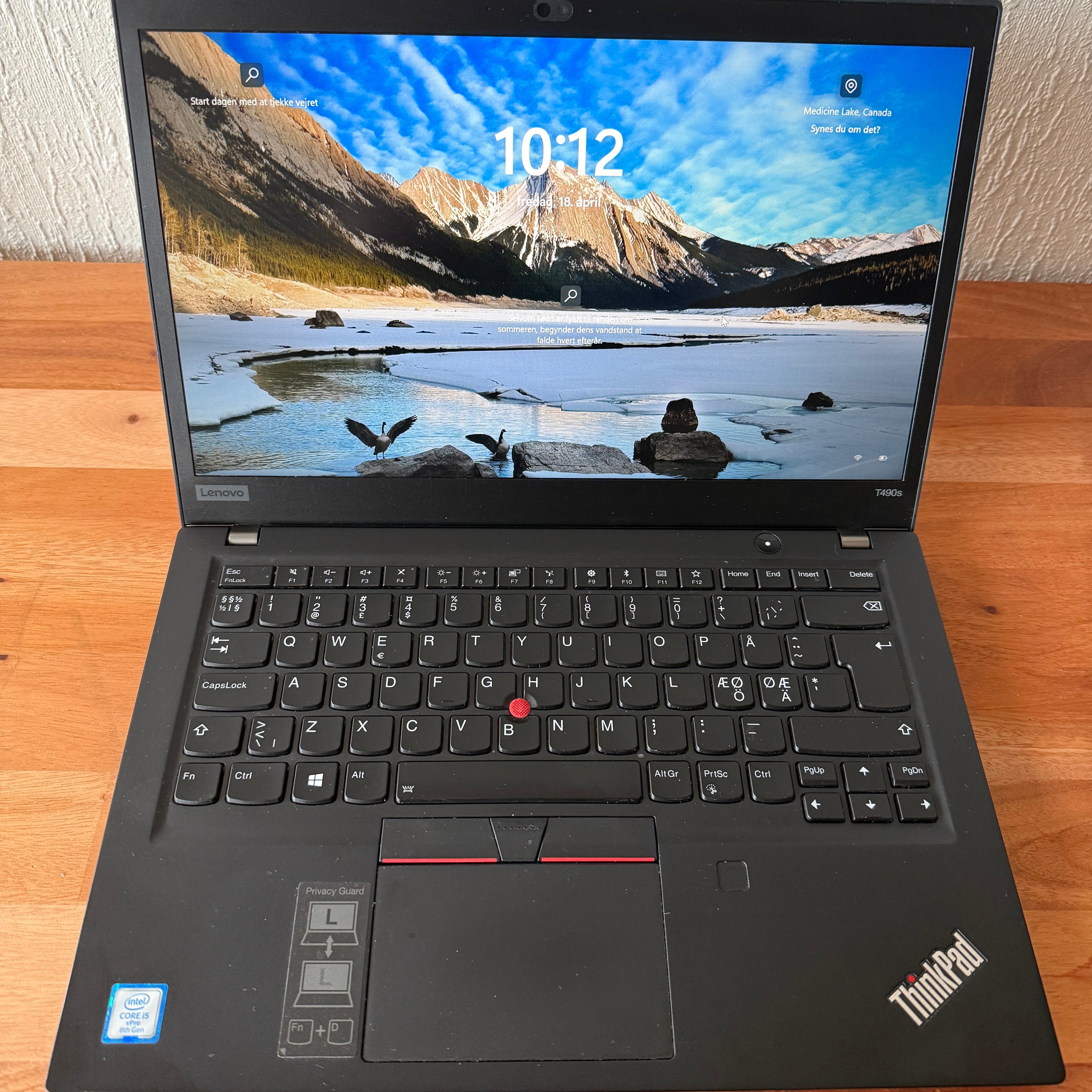 Lenovo ThinkPad T490s 14" | i5-8265U | 16GB | 512GB SSD | Renoveret