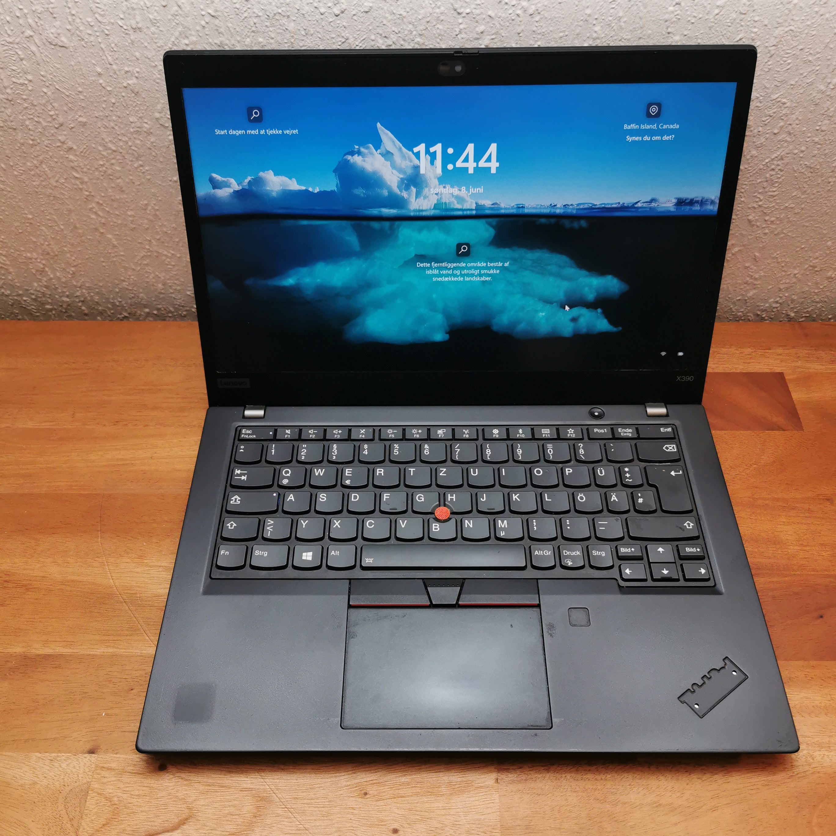 Lenovo ThinkPad X390 | i5-8265U | 8GB | 256GB SSD | Tysk tastatur