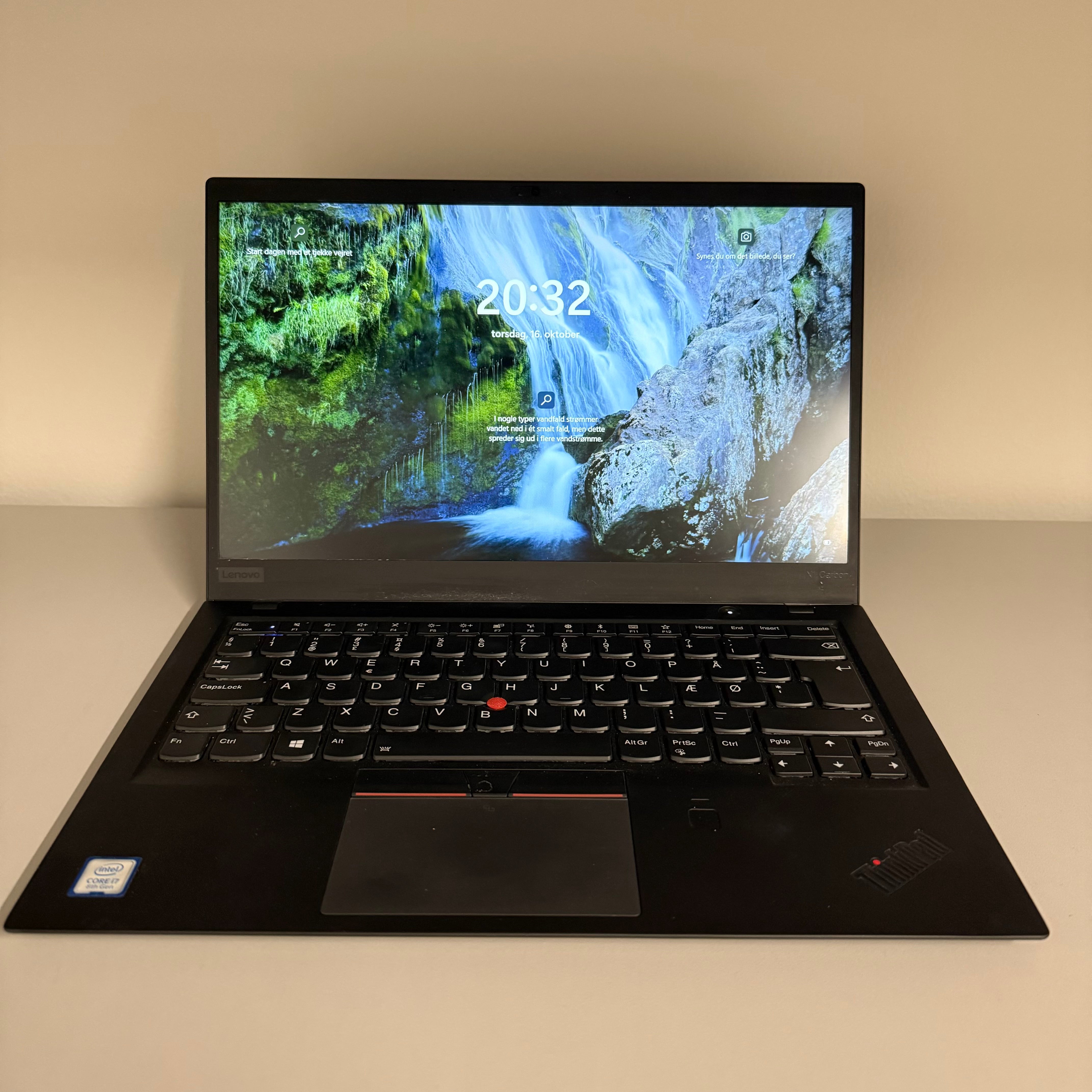 Lenovo ThinkPad X1 Carbon Gen 6 | i7-8550U | 16GB | 512GB SSD | Renoveret
