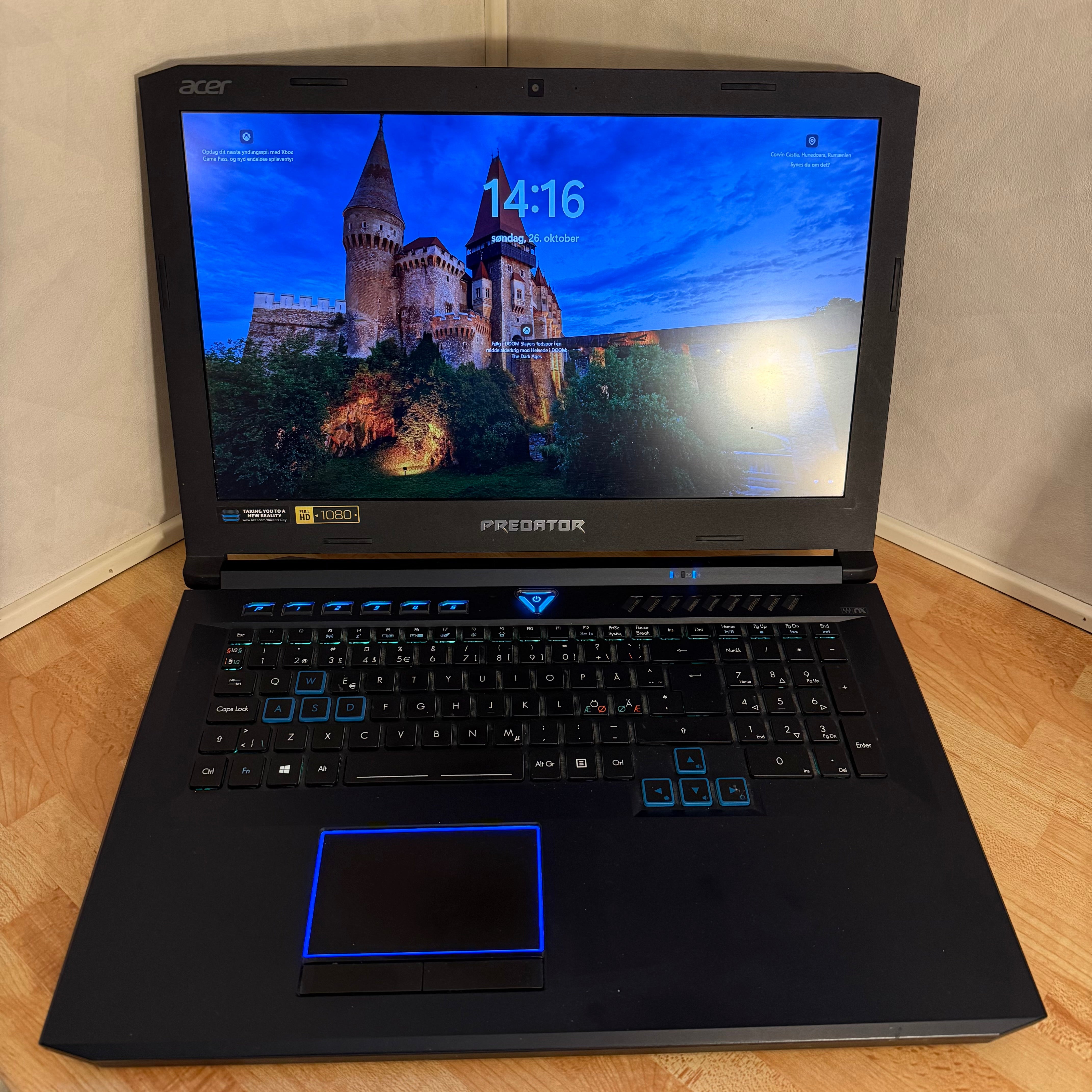 Acer Predator | i7-8750H | 32GB | 512GB SSD | GTX 1070 | Renoveret