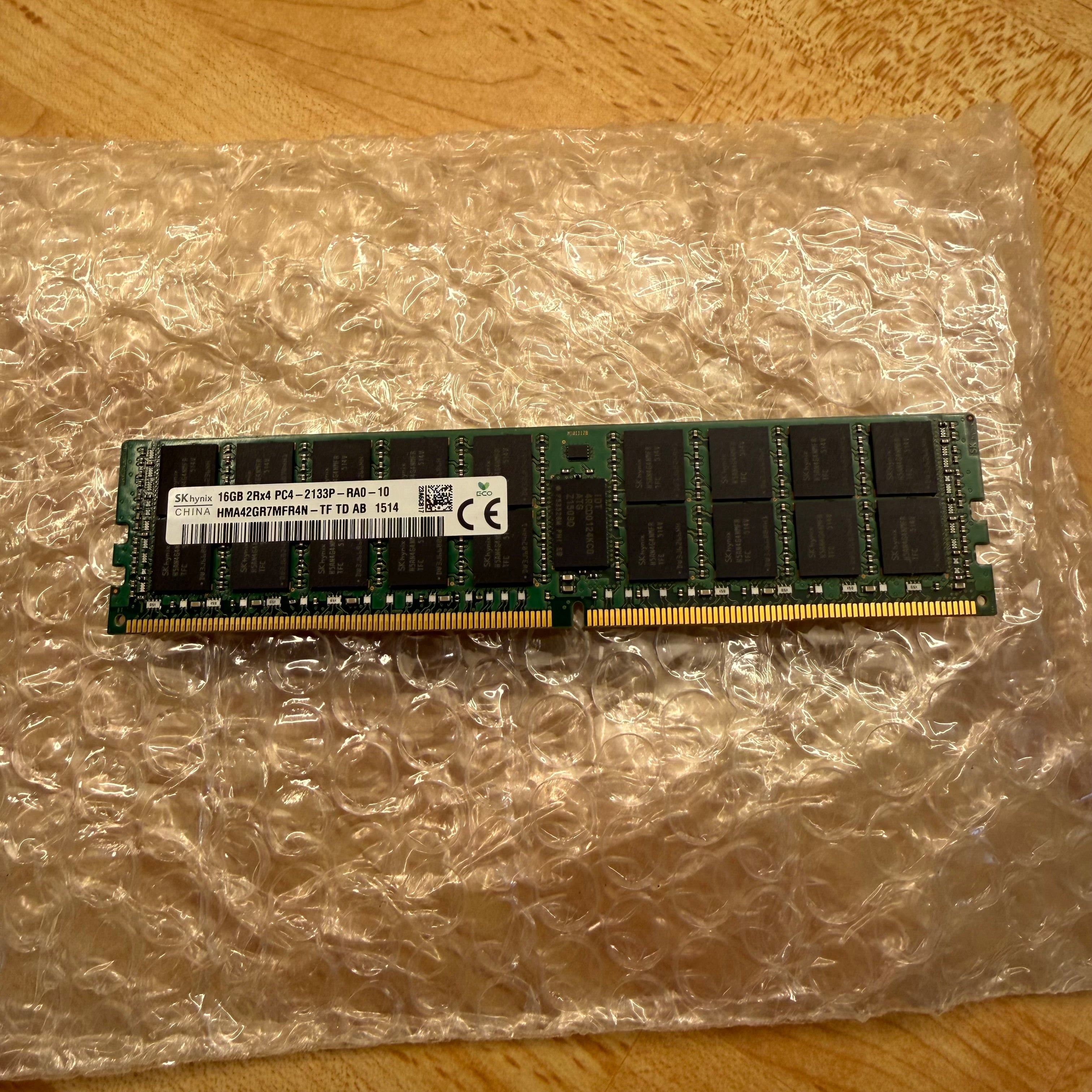 Hynix 16GB DDR4 2Rx4 PC4-2133P RDIMM ECC