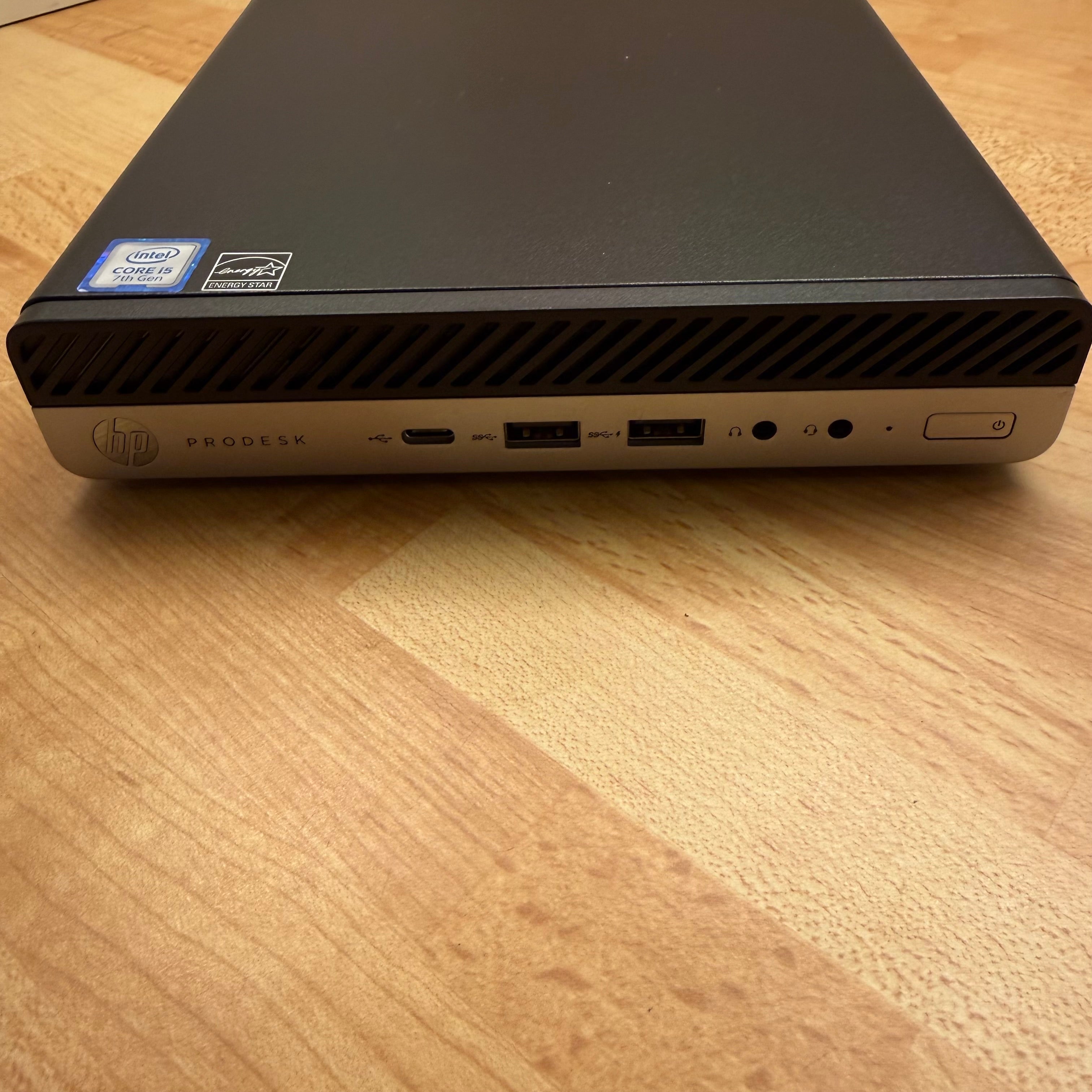 HP ProDesk 600 G3 Desktop Mini | i5-7500T | 8GB | 256GB SSD | Renoveret
