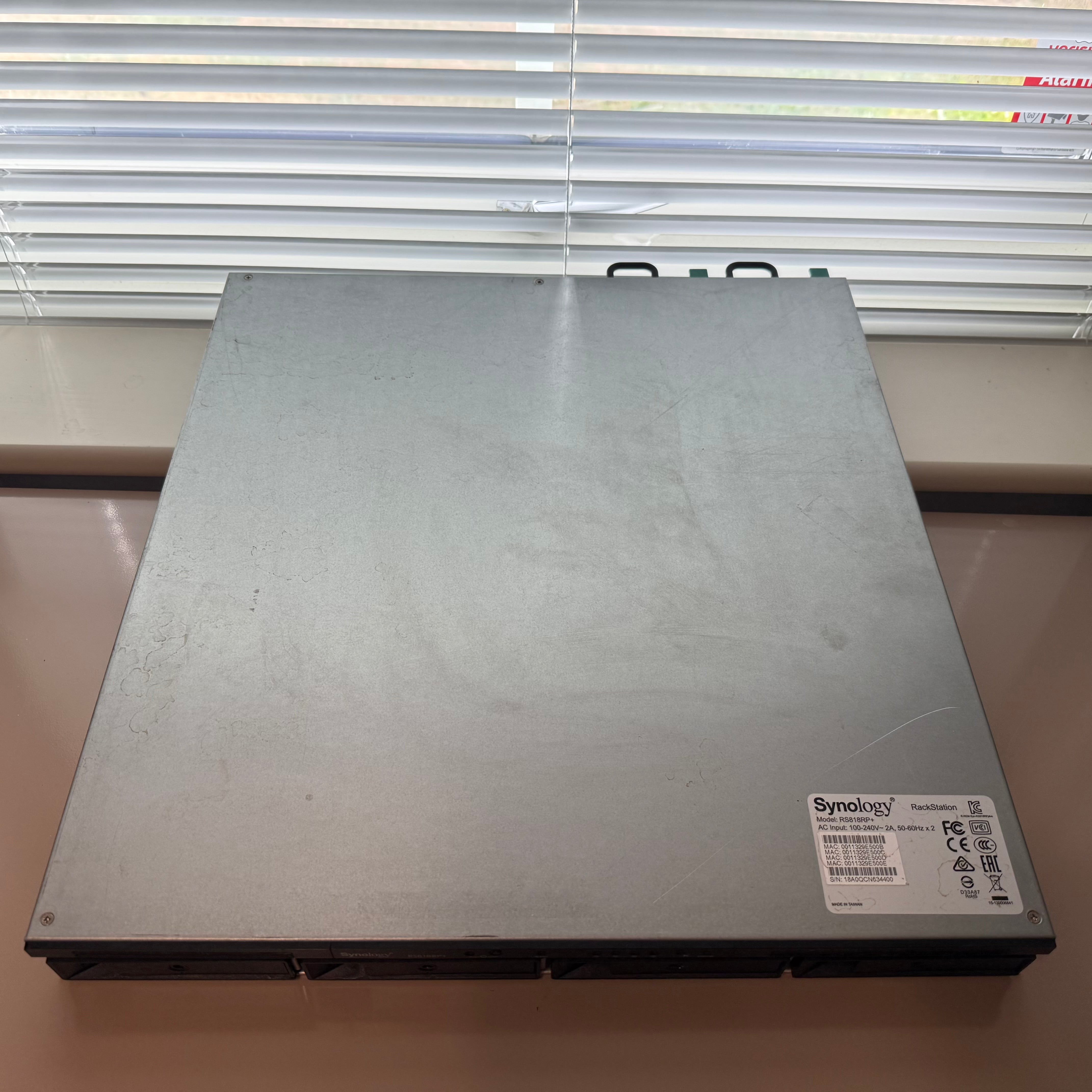 Synology RS818RP+ | 8GB RAM | 4 × 8TB IronWolf Pro | 32TB